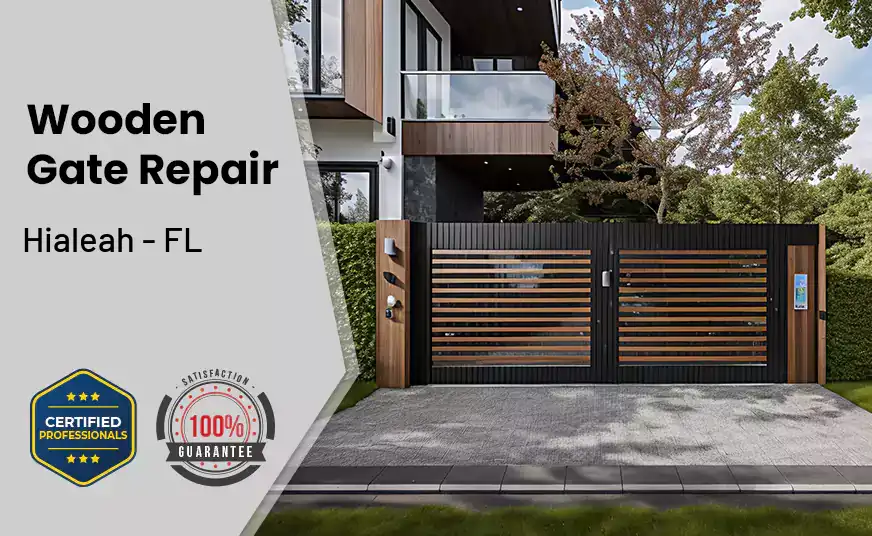 Wooden Gate Repair Hialeah - FL 