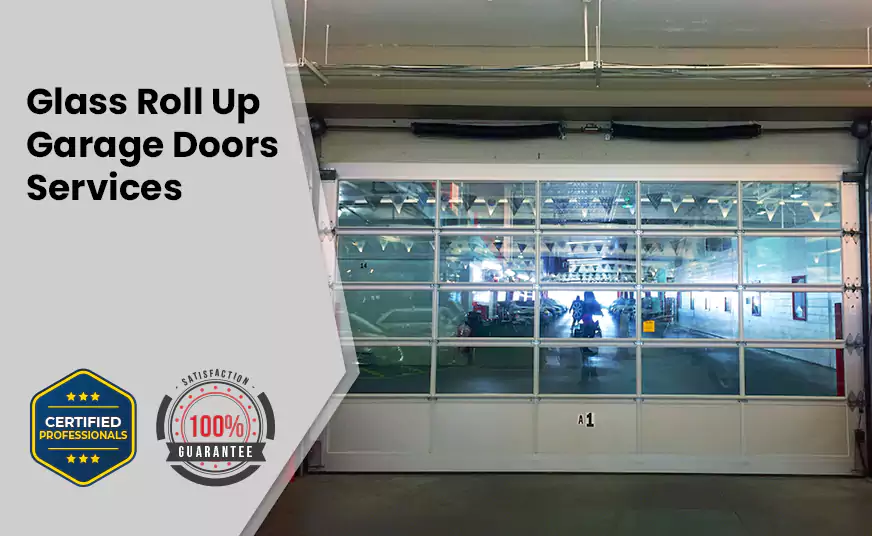 Glass Roll Up Garage Door in Hialeah, FL